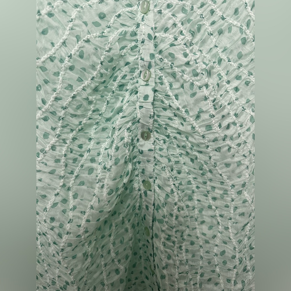 For Love & Lemons Mint Green Sheer Dress - Picture 6 of 10